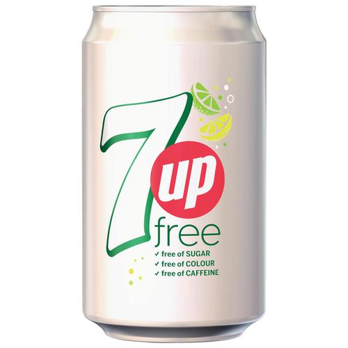 7UP+Free+Lemon+and+Lime+Soft+Drink+Can+330ml+Ref+203389+%5BPack+24%5D