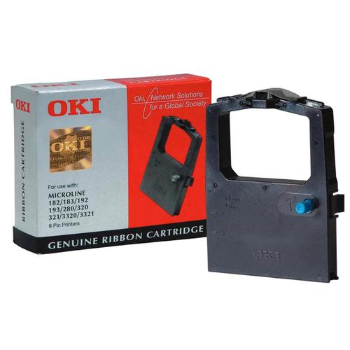 OKI+Ribbon+Cassette+Fabric+Nylon+Black+%5Bfor+100+300+Series-9+PIN-182+3-192+3-320+I-3320%5D+Ref+09002303