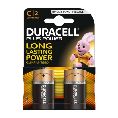 Duracell+Plus+Power+Battery+Alkaline+1.5V+C+Ref+81275429+%5BPack+2%5D