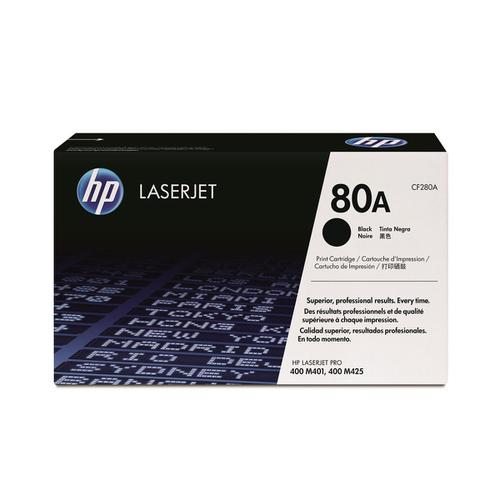 HP 80A Laser Toner Cartridge Page Life 2560pp Black Ref CF280A