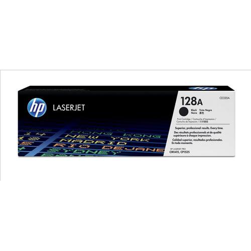 HP 128A Laser Toner Cartridge Page Life 2000pp Black Ref CE320AD [Pack 2]