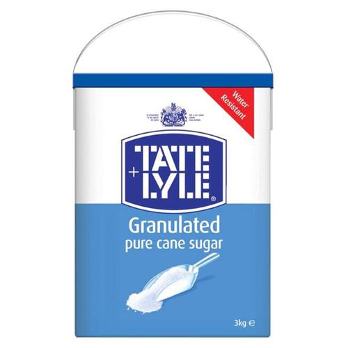 Tate+%26+Lyle+Pure+Cane+Sugar+White+Granulated+Tub+with+Handle+3kg+Ref+410144