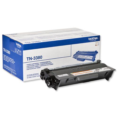 Brother+Laser+Toner+Cartridge+High+Yield+Page+Life+8000pp+Black+Ref+TN3380