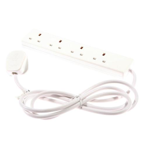 Extension+Lead+4-Way+Socket+2m+Cable