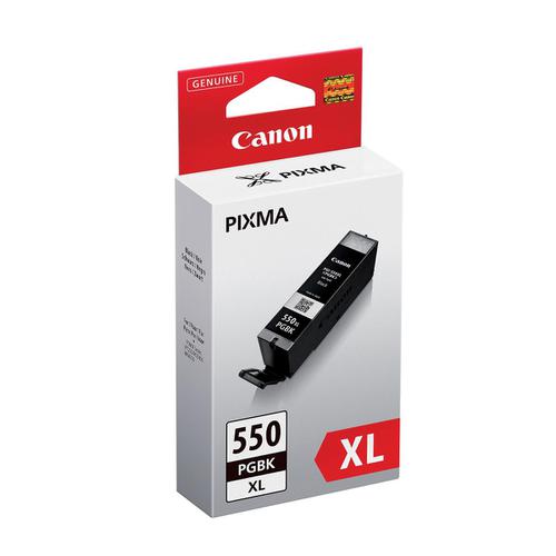 Canon+PGI-550XL+Inkjet+Cartridge+High+Yield+Page+Life+500pp+22ml+Black+Ref+6431B001