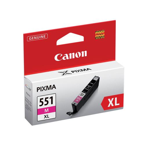 Canon CLI-551M XL Inkjet Cartridge 11ml Page Life 660pp Magenta Ref 6445B001