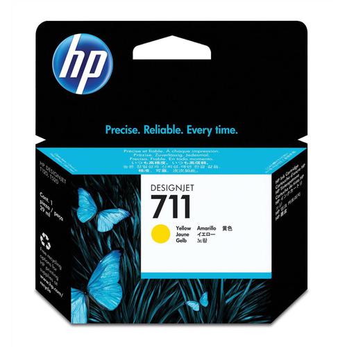 Hewlett Packard [HP] No.711 Inkjet Cartridge 29ml Yellow Ref CZ132A