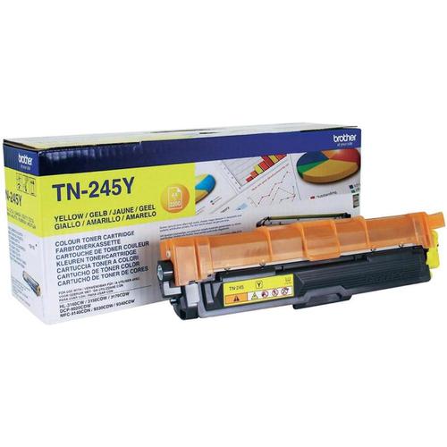 Brother Laser Toner Cartridge High Yield Page Life 2200pp Yellow Ref TN245Y