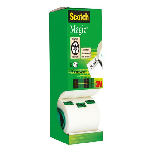 Scotch+Magic+Tape+Value+Pack+19mmx33m+Matt+Ref+8-1933R8+%5B7+Rolls+%26+1+FREE%5D