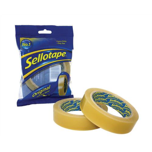 Sellotape+Original+Golden+Tape+Roll+Non-static+Easy-tear+24mmx66m+Ref+1443306+%5BPack+6%5D