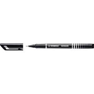 Stabilo+Sensor+189+Fineliner+Pen+Water-based+Ink+0.8+Tip+0.3mm+Line+Black+Ref+189%2F46+%5BPack+10%5D