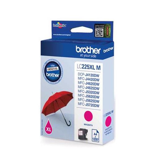 Brother Inkjet Cartridge High Yield Page Life 1200pp Magenta Ref LC225XLM