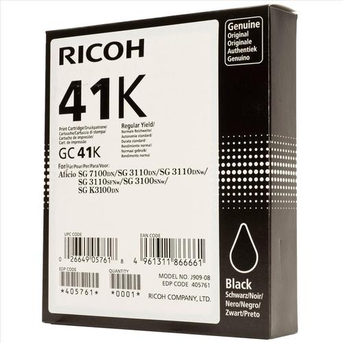 Ricoh+Gel+Inkjet+Cartridge+Page+Life+2500pp+Black+Ref+GC41K+405761