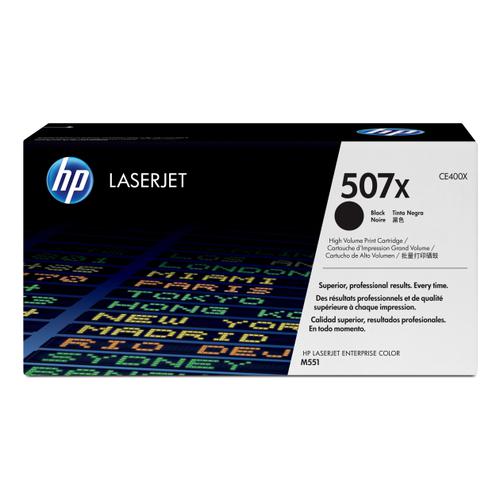 Hewlett Packard HP 507X Laser Toner Cartridge High Yield Page Life 11000pp Black Ref CE400X