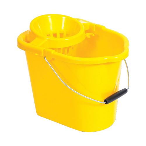 Oval Mop Bucket 12 Litre Yellow