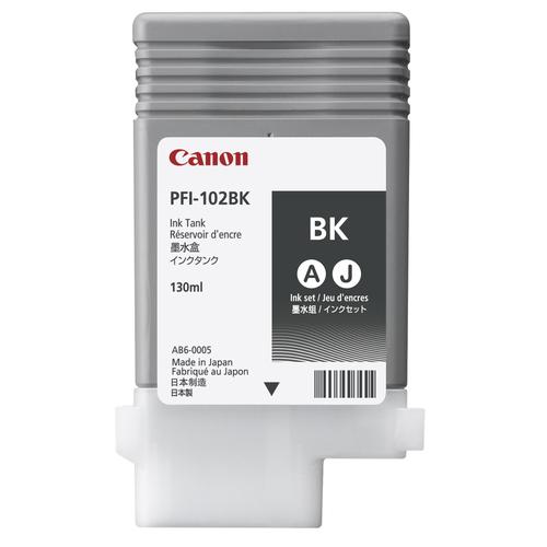 Canon PFI-102BK Ink Tank 130ml Black Ref 0895B001AA