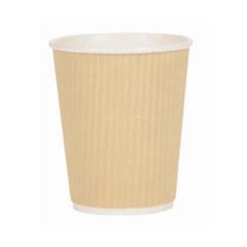 Paper Cup Ripple Wall PE Lining 8oz 236ml Corrugated Case Brown Kraft Ref 0511094 [Pack 500]
