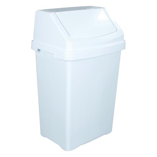 Swing+Bin+and+Lid+50+Litres+White