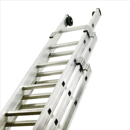 Aluminium Push Up Ladder 3 Section x 12 Rungs Capacity 150kg