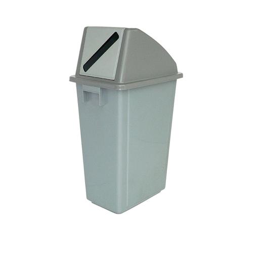 Recycling+Bin+for+Paper+and+Card+60+Litre+Capacity+with+Paper+Slot+330x480x1190mm+Grey