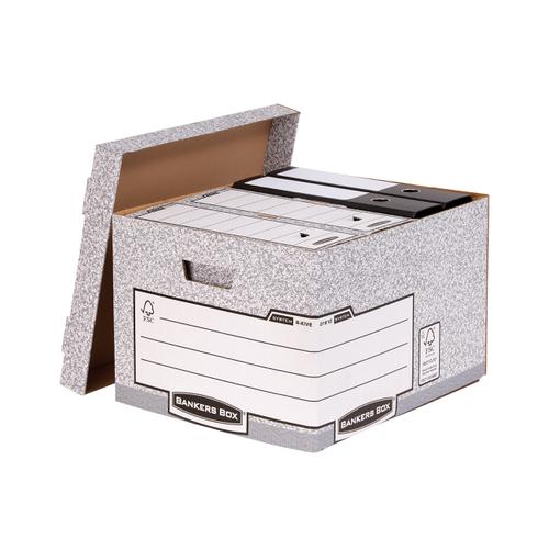 Bankers+Box+by+Fellowes+Heavy+Duty+Large+Storage+Box+FSC+Ref+181201+%5BPack+10%5D