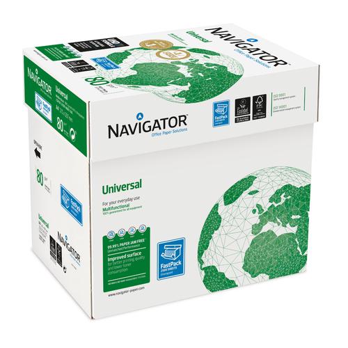 Navigator+Universal+Paper+Multifunctional+80gsm+A4+Fast+PackWht+Ref127565%5B2500Shts%5D