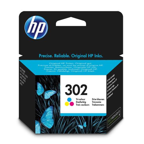 Hewlett Packard [HP] No.302 Ink Cartridge Page Life 165pp 4ml Tri-Colour Ref F6U65AE
