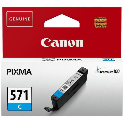 Canon+CLI-571+InkJet+Cartridge+Page+Life+173pp+7ml+Cyan+Ref+0386C001
