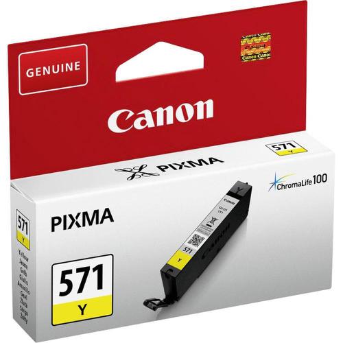 Canon CLI-571 InkJet Cartridge Page Life 161pp 7ml Yellow Ref 0388C001