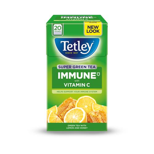 Tetley+Super+Green+Tea+IMMUNE+Lemon+Honey+with+Vitamin+C+Ref+4619A+%5BPack+20%5D
