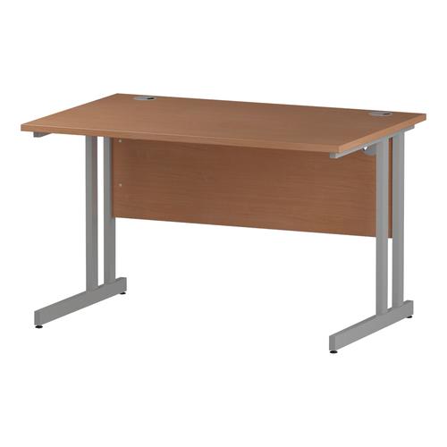 Trexus Rectangular Desk Silver Cantilever Leg 1200x800mm Beech Ref I000283