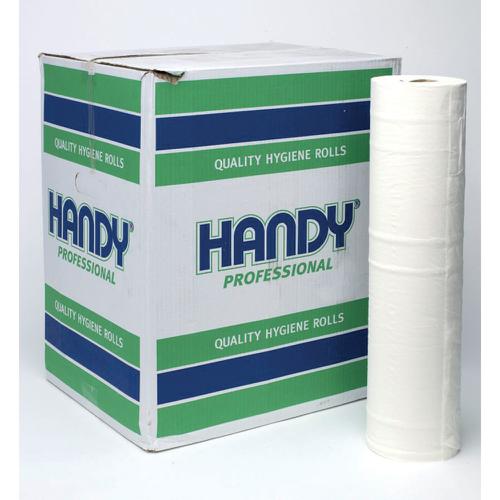 5 Star Facilities Hygiene Roll 20 Inch Width 100 Percent Recycled 2-ply 130 Sheets W500xL457mm 40m White