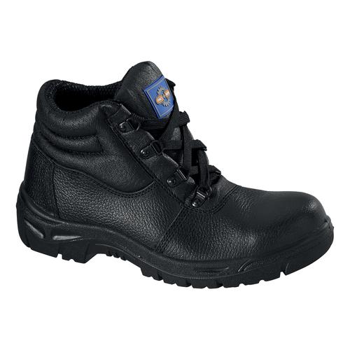 Rockfall ProMan Chukka Boot Leather Steel Toecap Black Size 13 Ref PM100 13