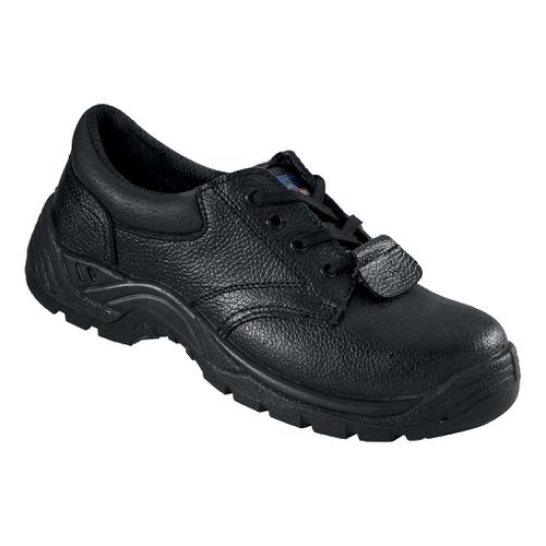 Rockfall ProMan Chukka Shoe Leather Steel Toecap Black Size 7 Ref PM102 7
