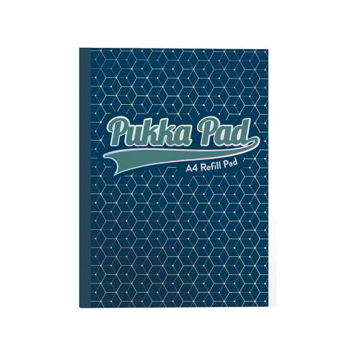 Pukka GLEE Refill Pad 400Pg 80gsm Sidebound A4 Dark Blue Ref 8891GLE [Pack 5]
