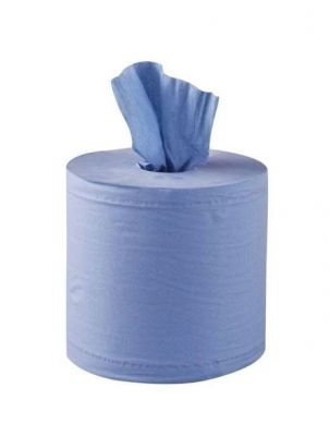 Serious Tissue Blue Centre Feed Roll Ref STCF001 [Pack 6]