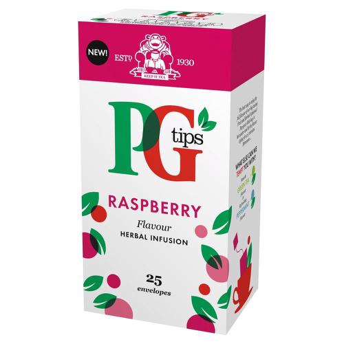 PG Tips Tea Bags Raspberry Enveloped Ref 49228801 [Pack 25]