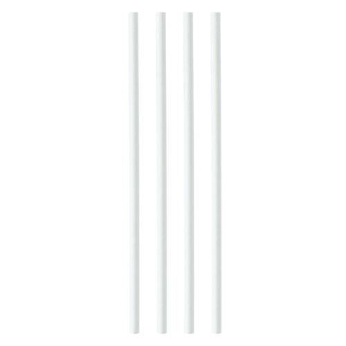 Paper Straws 8mmx200mm White [Pack 250]