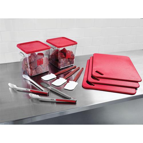 Rubbermaid Food Service Kit 12 Piece Colour-coded Red