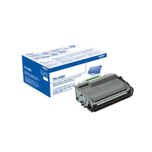 Brother+Laser+Toner+Cartridge+High+Yield+Page+Life+8000pp+Black+Ref+TN3480