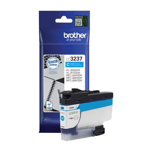 Brother LC3237C Ink Cartridge Page Life 1500pp Cyan Ref LC3237C