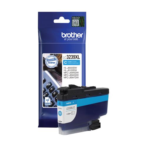 Brother LC3239XLC Ink Cartridge High Yield Page Life 5000pp Cyan Ref LC3239XLC