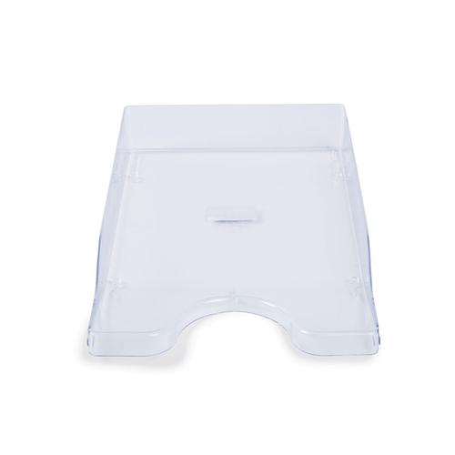 Glass+Clear+Letter+Tray+High-Impact+Polystyrene+for+A4%2FFoolscap+W258xD350xH66mm+Clear