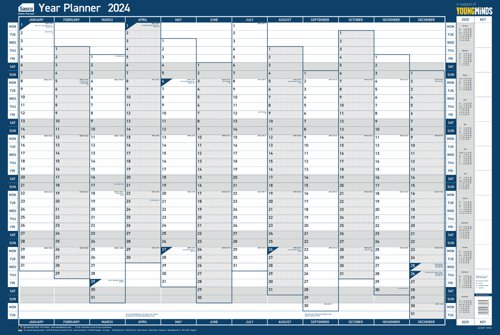 Sasco+2024+Vertical+Year+Wall+Planner+with+wet+wipe+pen+%26+sticker+pack%2C+Blue%2C+Poster+Style+2410219+%5BEach%5D