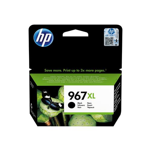 Hewlett Packard 967XL Inkjet Cartridge High Yield Page Life 3000pp 68.72ml Black Ref 3JA31AE