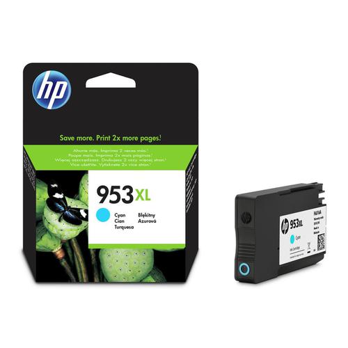 Hewlett Packard [HP] No.953XL Inkjet Cartridge High Yield 1600pp 20ml Cyan Ref F6U16AE
