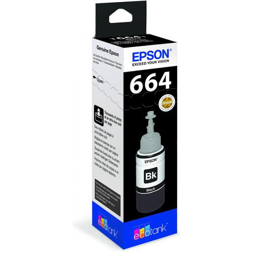 Epson+T6641+EcoTank+Ink+Bottle+Page+Life+4000pp+70ml+Black+Ref+C13T664140