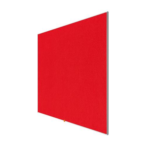 Nobo 32 inch Widescreen Felt Board 710x400mm Red Ref 1905310