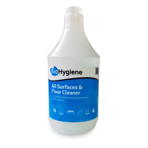BioHygiene Screen Printed All Surfaces and Floor Cleaner Empty Trigger 750ml Bottle Ref BH199