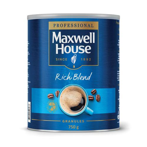 Maxwell House Instant Coffee Granules Rich Blend Tin 750g Ref 4032034